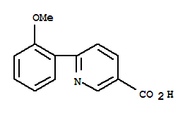 6-(2-甲氧基苯基)烟酸结构式