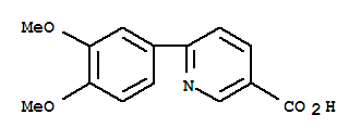 Structure of 6-(3,4-Dimethoxyphenyl)-nicotinic acid
