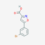 5-(3-BROMOPHENYL)ISOXAZOLE-3-CARBOXYLIC ACID结构式