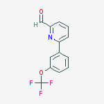Structure of 6-[3-(trifluoromethoxy)phenyl]pyridine-2-carbaldehyde