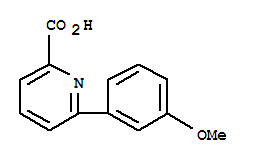 6-(3-Methoxyphenyl)-picolinic acid结构式
