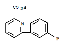 Chemical structure of 6-(3-Fluorophenyl)-picolinic acid