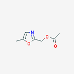 (5-METHYLOXAZOL-2-YL)METHYL ACETATE结构式