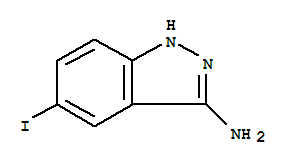 Structure of 3-AMINO-5-IODO-1H-INDAZOLE