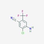 Structure of 4-amino-5-chloro-2-(trifluoromethyl)benzonitrile
