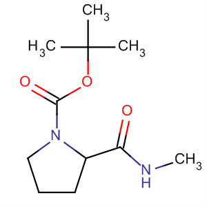 Structure of 1-Pyrrolidinecarboxylic acid, 2-[(methylamino)carbonyl]-,1,1-dimethylethyl ester