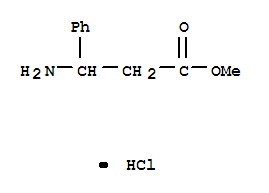 Structure of 3-AMINO-3-PHENYL-PROPIONIC ACID METHYL ESTER HYDROCHLORIDE