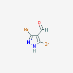 Structure of 3,5-dibromo-1H-pyrazole-4-carbaldehyde