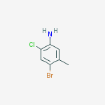 Structure of 4-Bromo-2-chloro-5-methylaniline