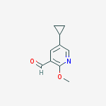 Structure of 5-Cyclopropyl-2-methoxynicotinaldehyde