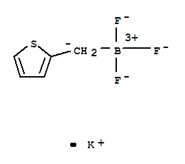 Structure of Potassium trifluoro[(thien-2-yl)methyl]borate
