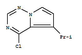 4-氯-5-异丙基吡咯并[1,2-F][1,2,4]三嗪结构式