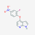 Structure of 4-(2-FLUORO-4-NITROPHENOXY)-7-AZAINDOLE
