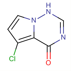 Structure of Pyrrolo[2,1-f][1,2,4]triazin-4(1H)-one, 5-chloro-