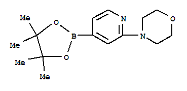 Structure of 2-Morpholinopyridine-4-boronic acid, pinacol ester