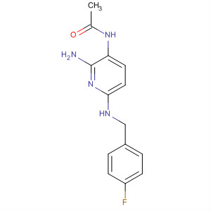 Acetamide, N-[2-amino-6-[[(4-fluorophenyl)methyl]amino]-3-pyridinyl]-结构式