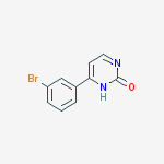 Structure of 2(1H)-Pyrimidinone, 4-(3-bromophenyl)-