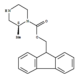 (S)-1-N-FMOC-2-甲基哌嗪结构式