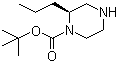Structure of (S)-2-PROPYL-PIPERAZINE-1-CARBOXYLIC ACID TERT-BUTYL ESTER