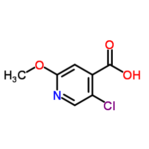 5-Chloro-2-methoxyisonicotinic acid结构式