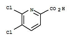 5,6-二氯-2-吡啶甲酸结构式