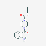 TERT-BUTYL 4-(2-AMINOBENZOYL)PIPERAZINE-1-CARBOXYLATE结构式