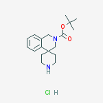 SPIRO[ISOQUINOLINE-4(4H),4-PIPERIDINE]-2(3H)-CARBOXYLIC ACID 1,1-DIMETHYLETHYL ESTER MONOHYDROCHLORIDE结构式