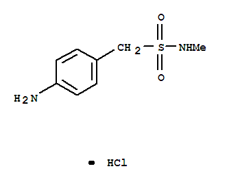 Structure of 4-Amino-N-methylbenzenemethanesulfonamide hydrochloride