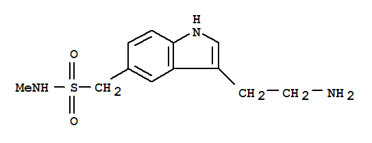 Structure of 3-(2-Aminoethyl)-N-methyl-1H-indole-5-methanesulfonamide