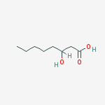 Structure of DL-BETA-HYDROXYCAPRYLIC ACID