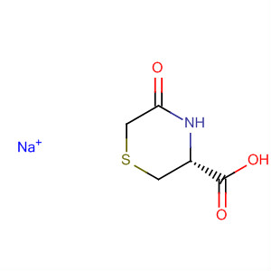 Structure of 3-Thiomorpholinecarboxylic acid, 5-oxo-, monosodium salt, (R)-