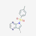 7-Iodo-5-[(4-methylphenyl)sulfonyl]-5H-pyrrolo[2,3-b]pyrazine结构式