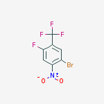 Structure of 1-Bromo-4-Fluoro-2-Nitro-5-Trifluoromethyl-Benzene