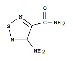 Structure of 1,2,5-THIADIAZOLE-3-CARBOXAMIDE,4-AMINO-
