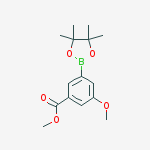 methyl 3-methoxy-5-(4,4,5,5-tetramethyl-1,3,2-dioxaborolan-2-yl)benzoate结构式