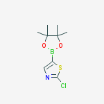 2-chloro-5-(4,4,5,5-tetramethyl-1,3,2-dioxaborolan-2-yl)-1,3-thiazole结构式