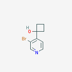 Structure of 1-(3-bromopyridin-4-yl)cyclobutanol