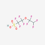 Structure of Ethanesulfonic acid, 1,1,2,2-tetrafluoro-2-(1,1,2,2-tetrafluoroethoxy)-
