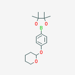 Structure of 4-(tetrahydro-2H-pyran-2-yloxy)-phenylboronic acid pinacol ester