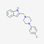 Structure of 2-[4-(4-Fluoro-phenyl)-piperazin-1-ylmethyl]-1H-indole