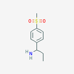 Structure of 1-[4-(methylsulfonyl)phenyl]-1-propanamine(SALTDATA: FREE)