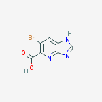 Structure of 6-BROMO-3H-IMIDAZO[4,5-B]PYRIDINE-5-CARBOXYLIC ACID