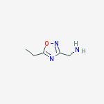 1-(5-ETHYL-1,2,4-OXADIAZOL-3-YL)METHANAMINE 95%结构式