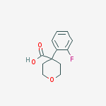 Structure of 4-(2-FLUORO-PHENYL)-TETRAHYDRO-PYRAN-4-CARBOXYLIC ACID