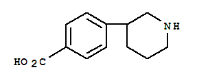 Structure of 3-(4-CARBOXYPHENYL)PIPERIDINE