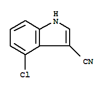 Structure of 4-CHLORO-1H-INDOLE-3-CARBONITRILE