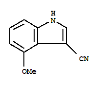 Structure of 4-METHOXY-1H-INDOLE-3-CARBONITRILE