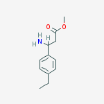 Structure of methyl 3-amino-3-(4-ethylphenyl)propanoate