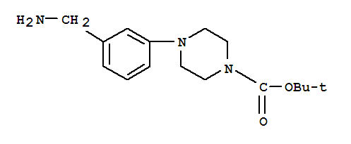 Structure of 4-(3-AMINOMETHYL-PHENYL)-PIPERAZINE-1-CARBOXYLIC ACID TERT-BUTYL ESTER