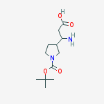 Structure of 3-AMino-3-(1-Boc-3-pyrrolidyl)propanoic Acid
